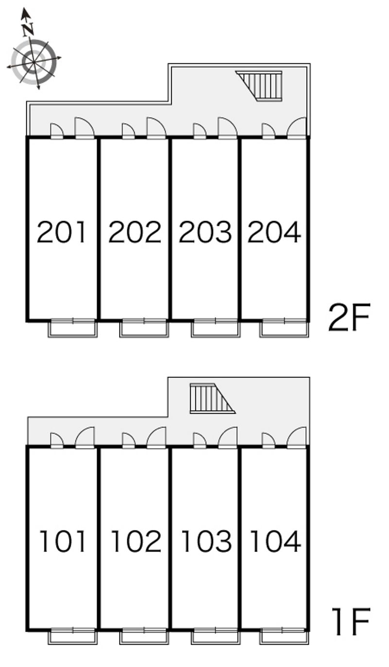 レオパレス南長崎Ⅱ 間取り配置図