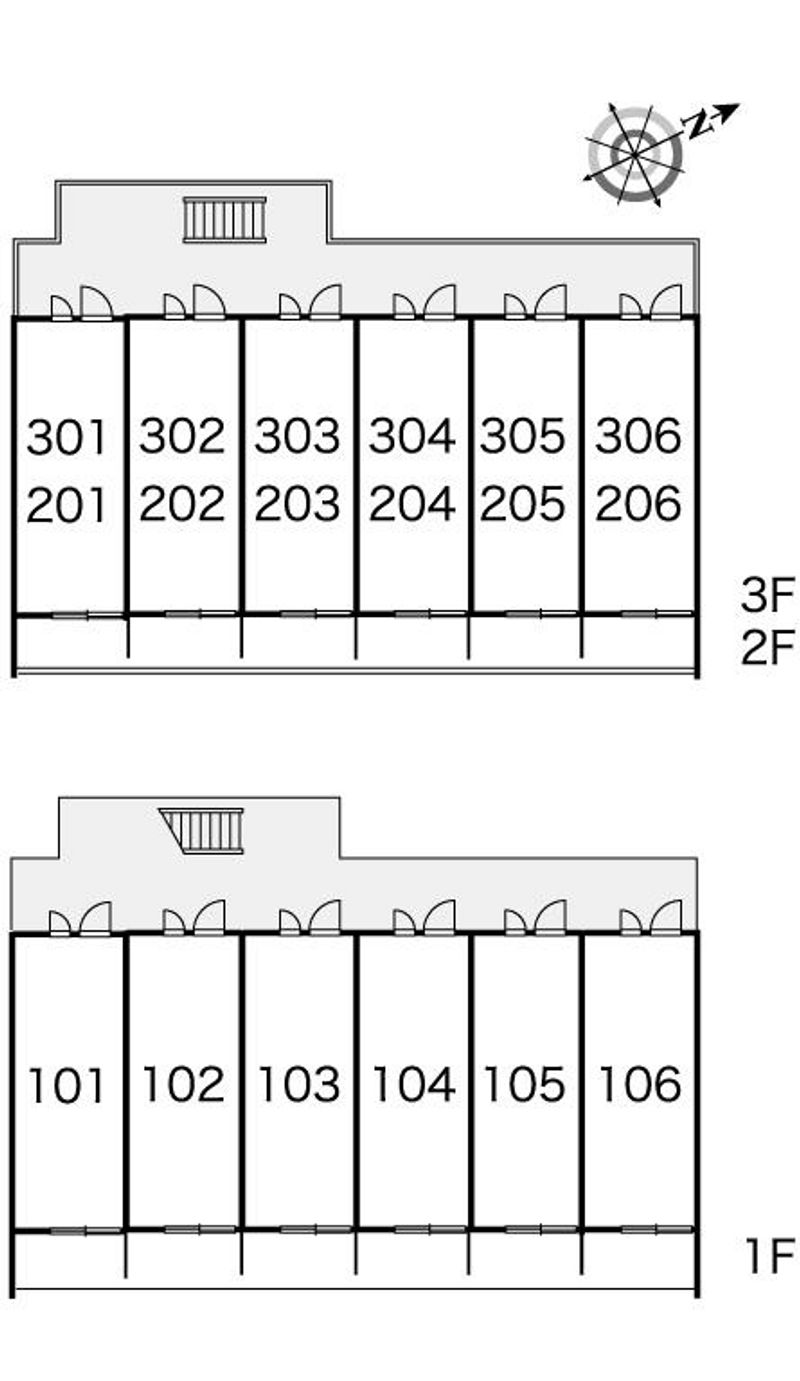 レオパレスさくら 間取配置図