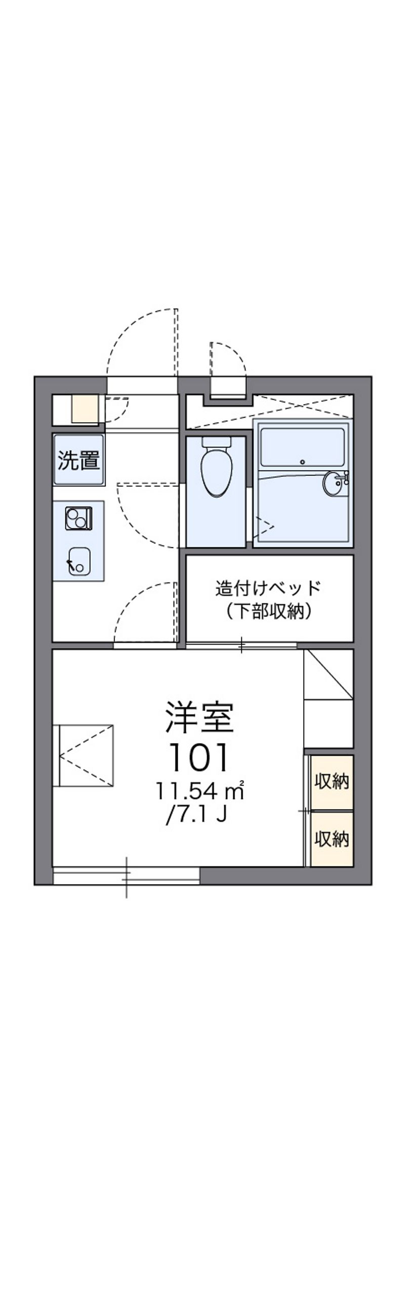 レオパレスハイムシード 間取図