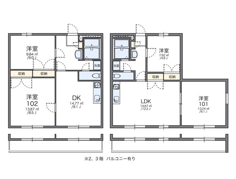 レオパレスＰＲＥＳＩＤＥＮＴ 間取図