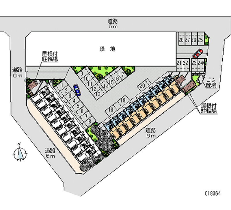 レオパレス鹿嶋宮中Ｂ 月極駐車場