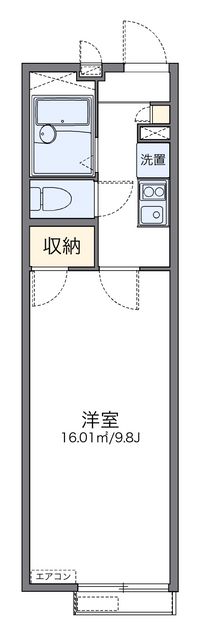 レオパレスメイデン 間取り図