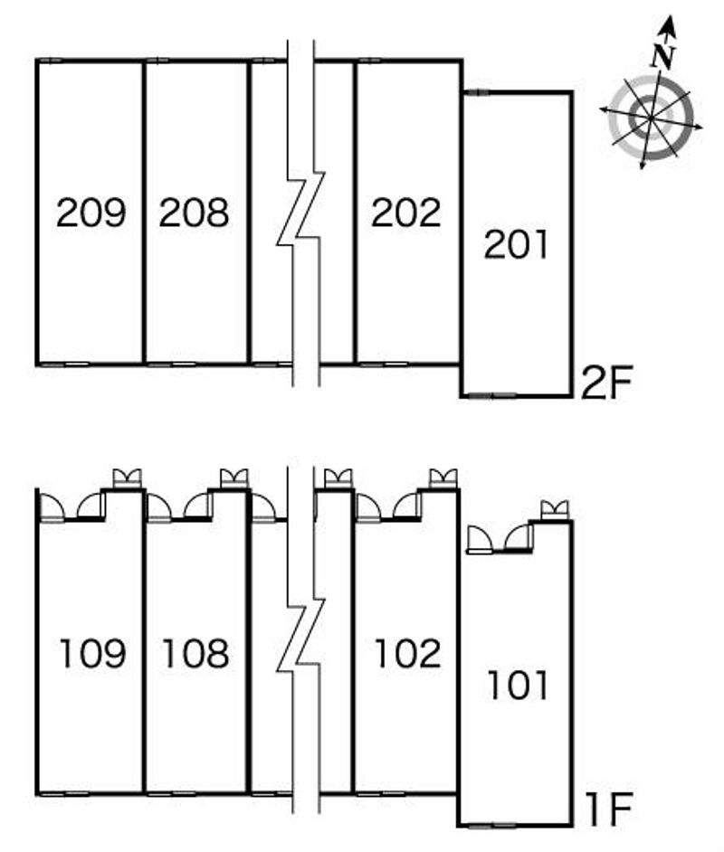 レオパレスサニーハイツ 間取り配置図