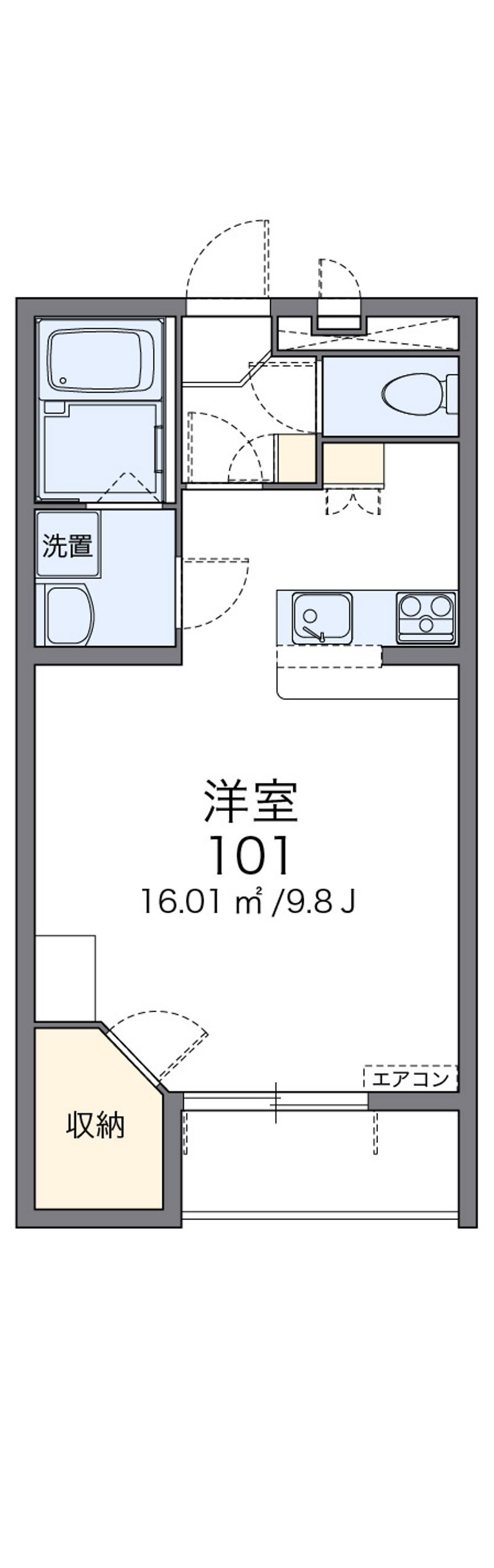 レオパレス南境 間取図