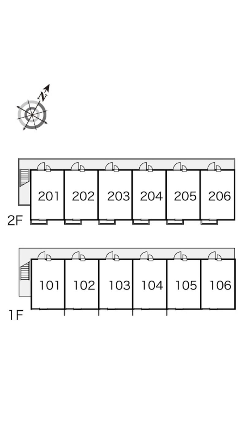 レオパレス南篠崎 間取配置図