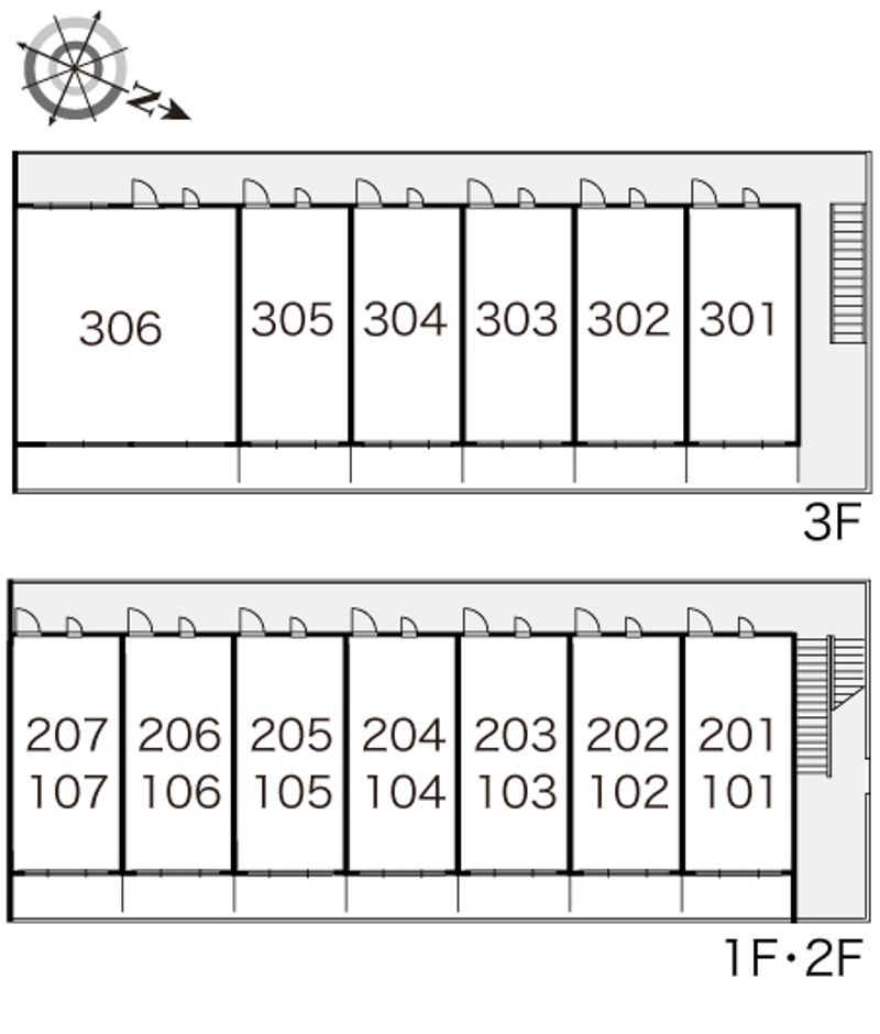 レオパレスカサグランデ 間取り配置図