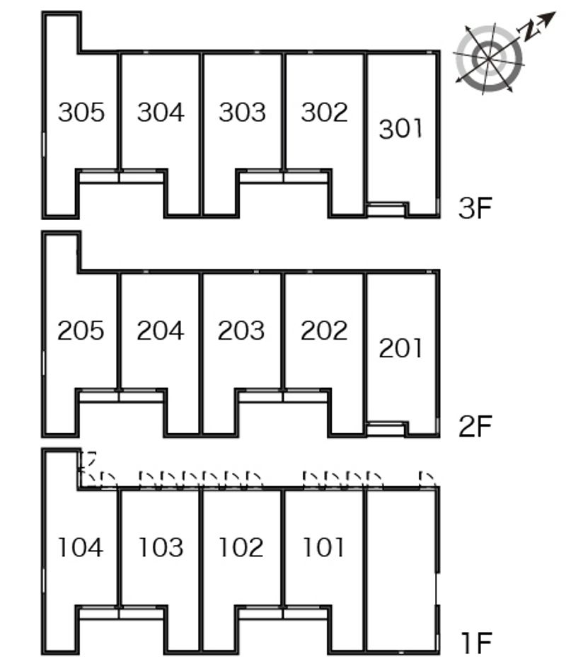 クレイノｋｅｙａｋｉⅡ 間取配置図