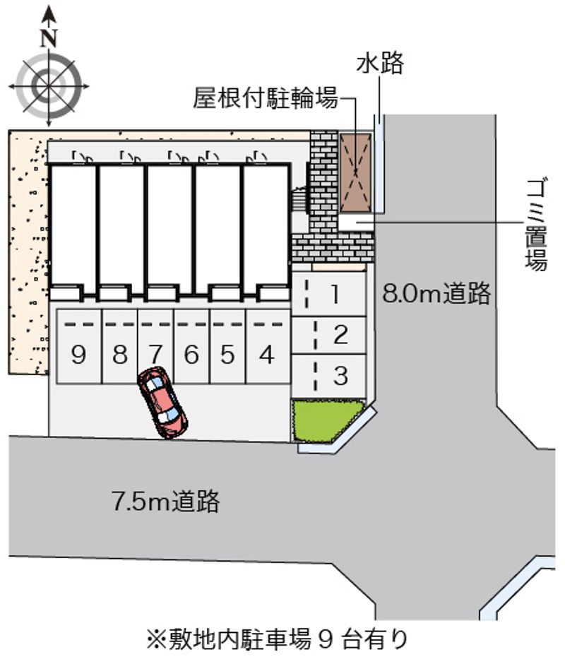 ミランダカーサ　カルマＫ 駐車場
