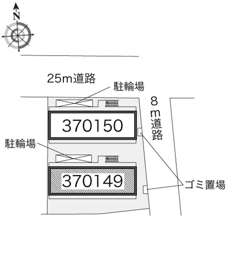 レオパレスプレミール　今川 配置図