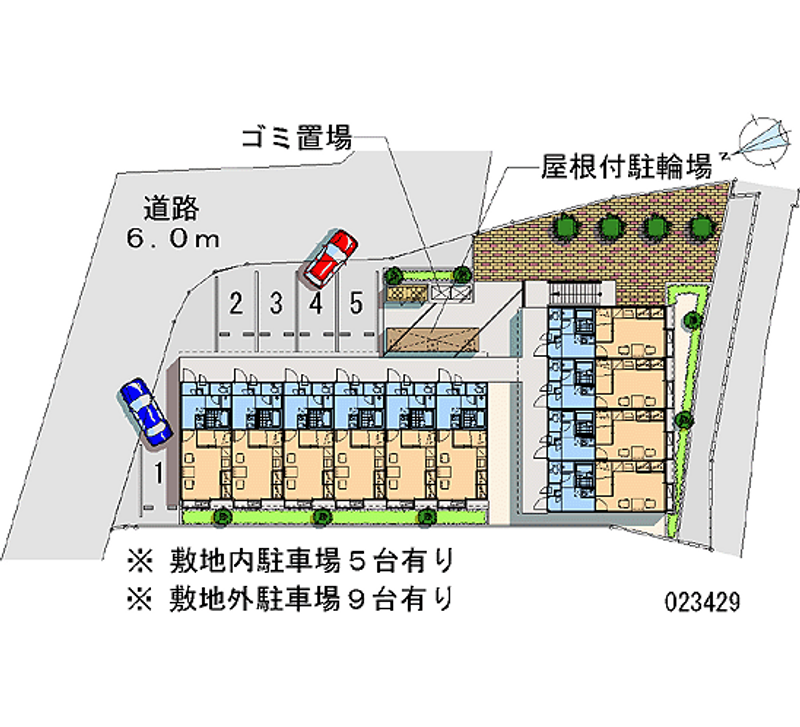 レオパレスベルグローブ 月極駐車場