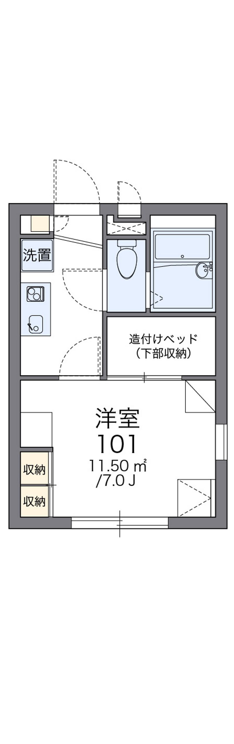 レオパレスエム 間取図