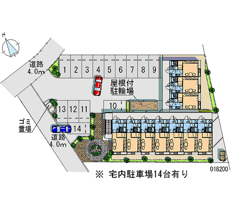 レオパレス高良川 月極駐車場