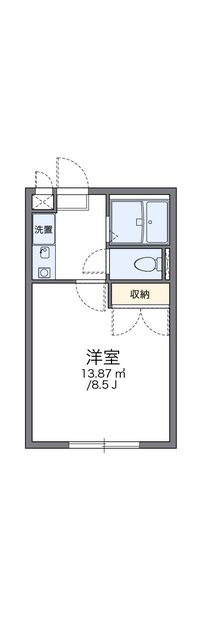 レオパレスサンローゼＡ 間取り図