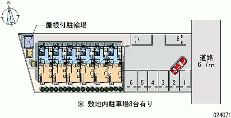 レオパレスＷＥＳＴ　Ｓｔａｒ 月極駐車場