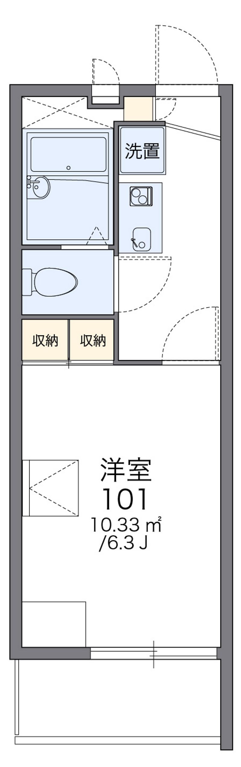 レオパレス富士見台 間取図