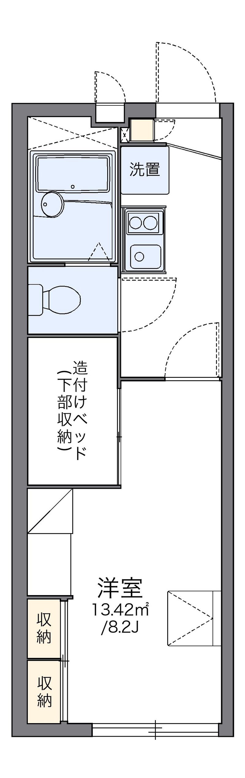 レオパレスヴィラ　ステップイン 間取図