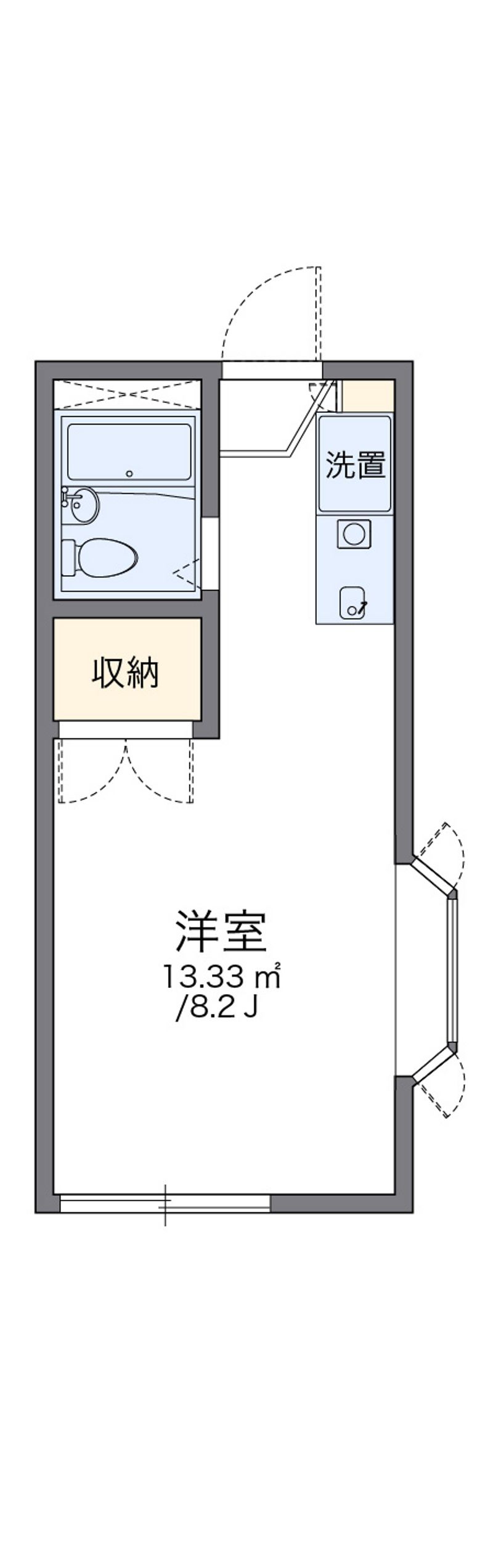 レオパレス社台 間取図