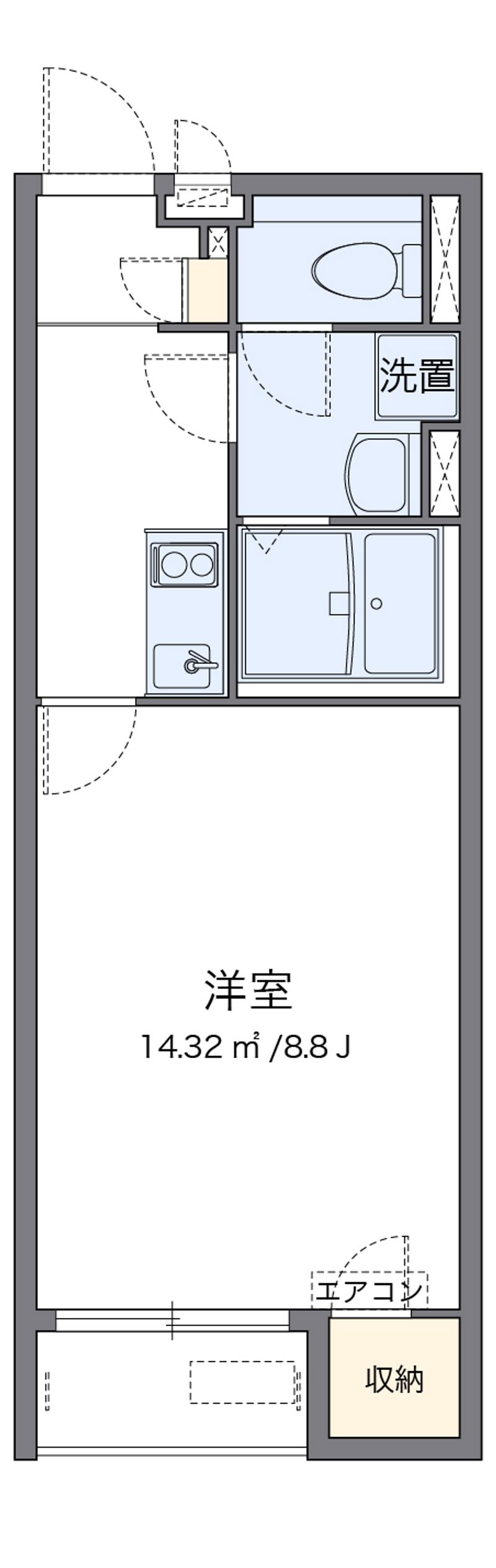 クレイノヴィエント沖代 間取図