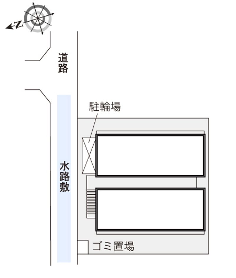 レオパレス西田辺 配置図
