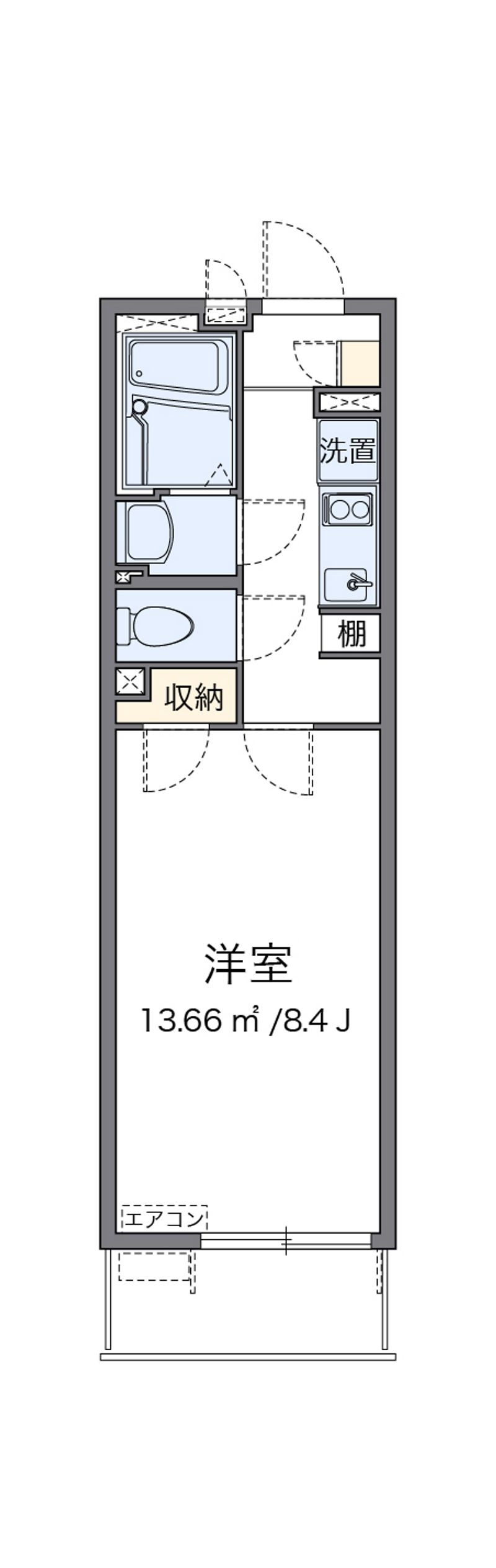 クレイノリフル川崎 間取図
