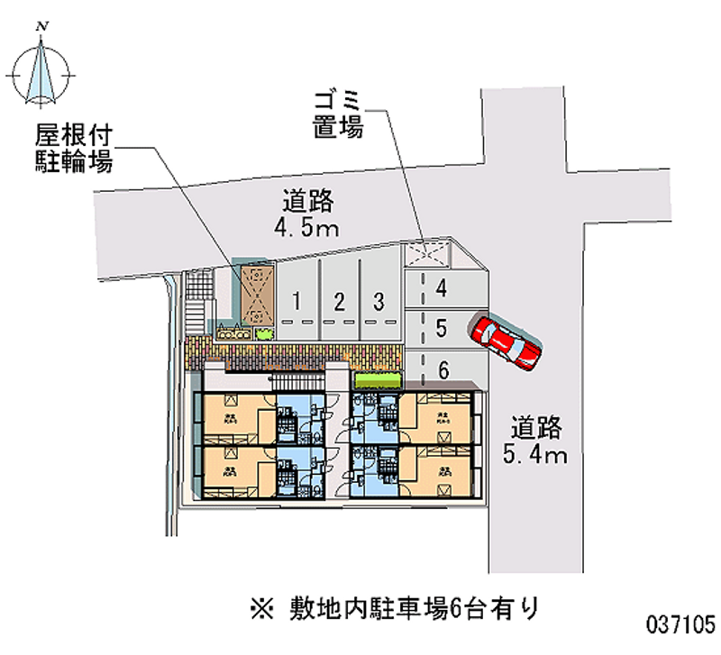 レオパレス蘭 月極駐車場