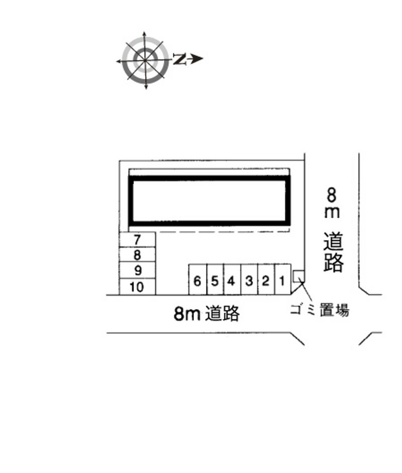 レオパレス宇佐 配置図