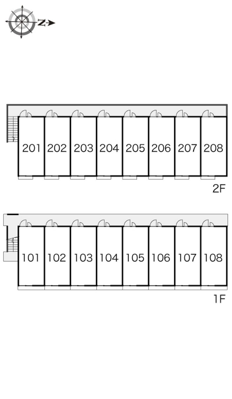 レオパレスグローリー 間取り配置図