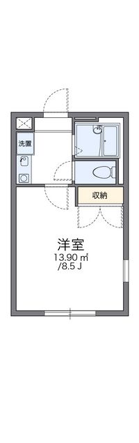 レオパレスきじの里Ａ 間取り図