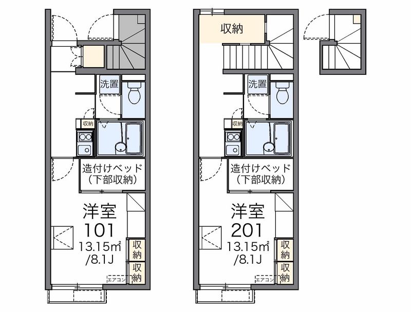 レオパレスＳｔａｇｅ　Ａ　Ⅱ 間取図
