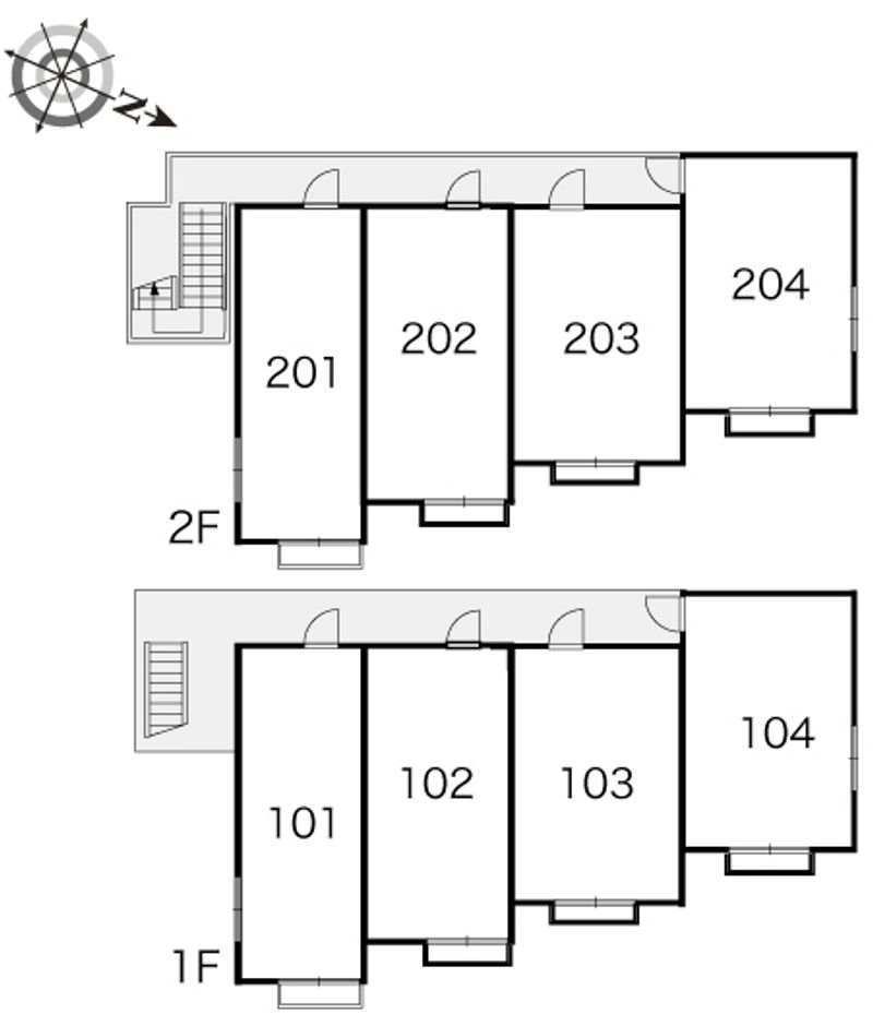レオパレス妙蓮寺ヴィラ 間取配置図