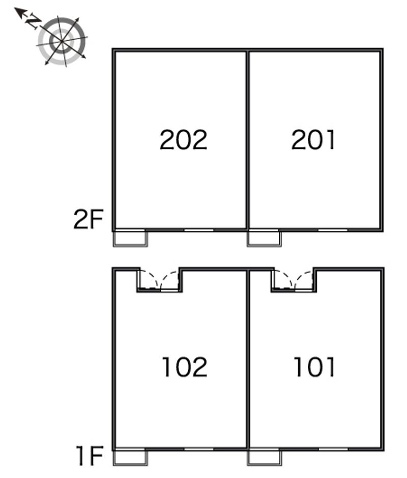レオネクストグリーンコート住岡 間取配置図