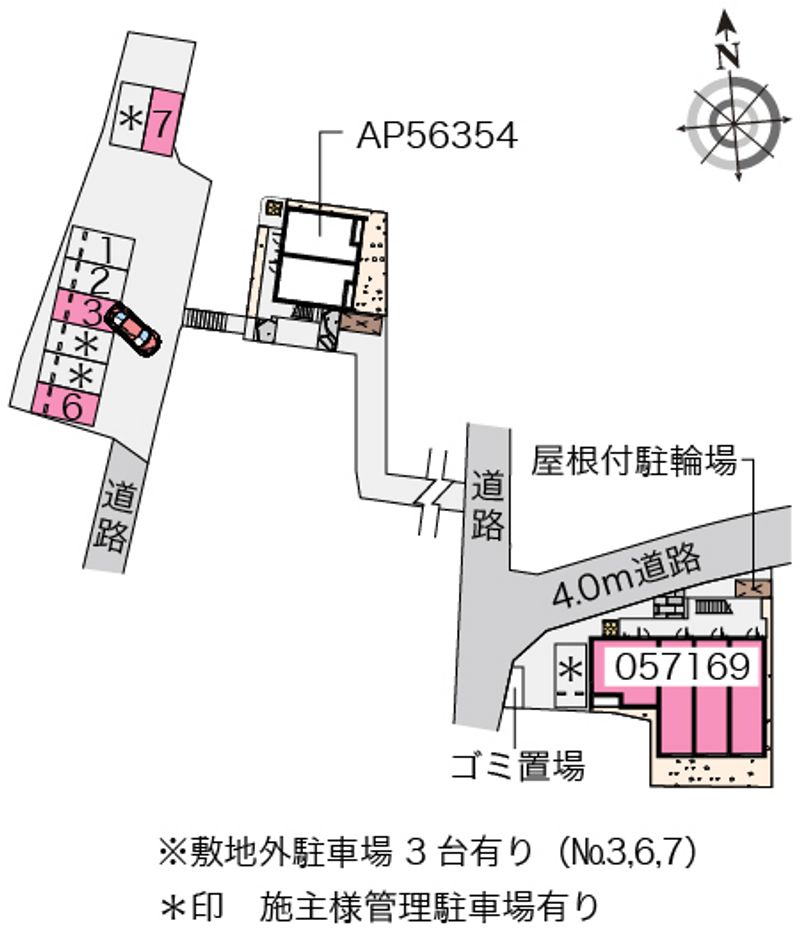 クレイノメゾン　クリザンテムＡ 配置図