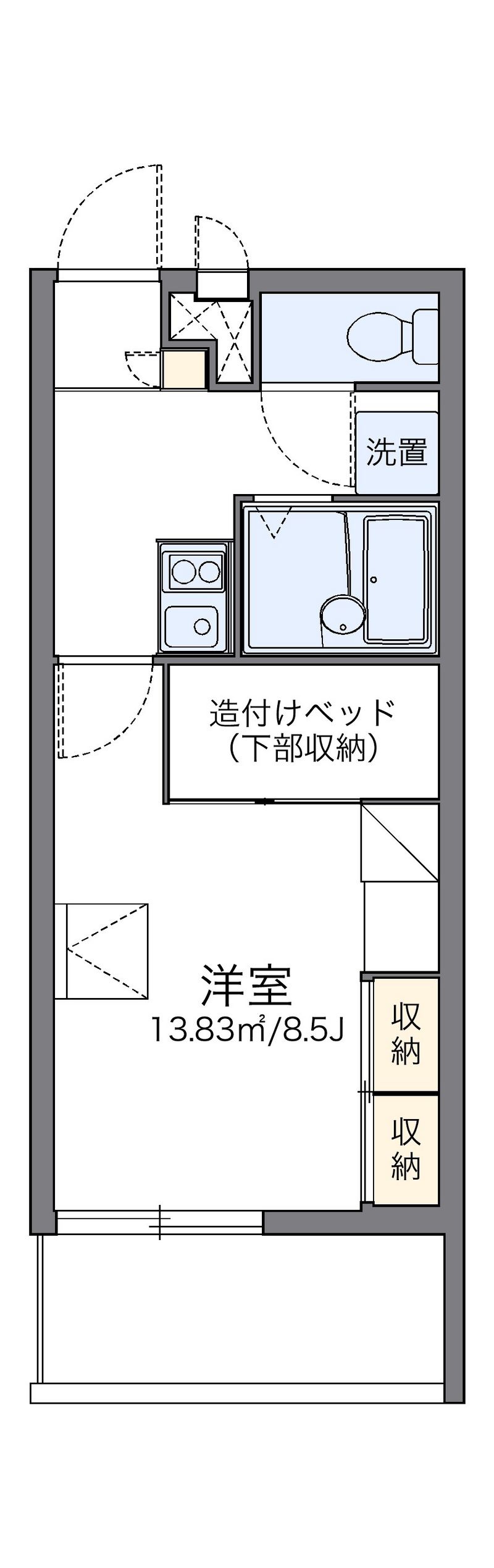 レオパレス高良 間取図