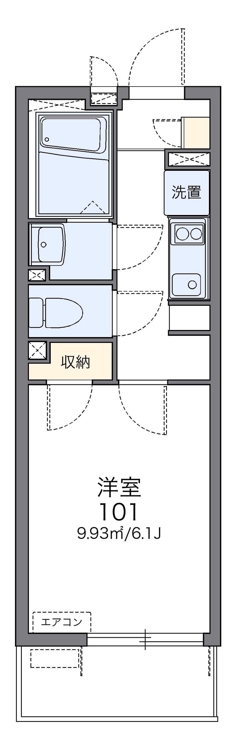 レオネクストクレール長田 間取図