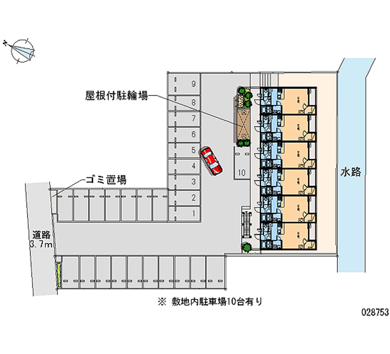 28753月租停車場