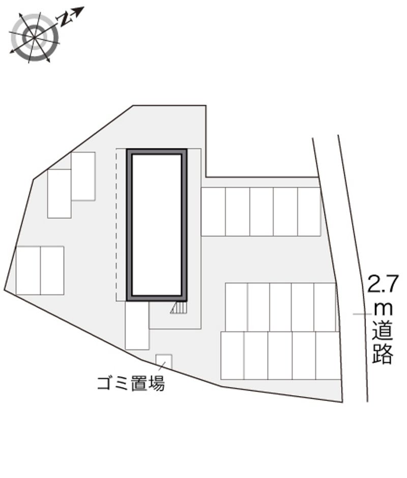 レオパレスシャングリラ湘南 配置図