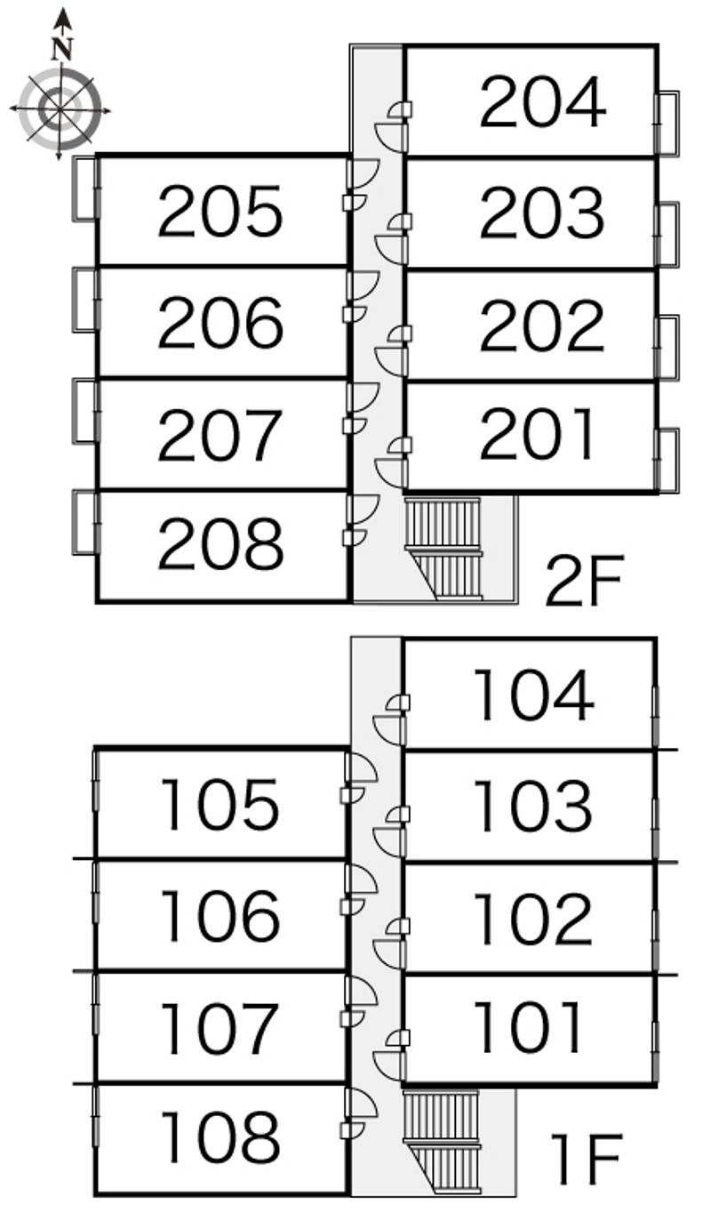 レオパレスカルチェ 間取配置図