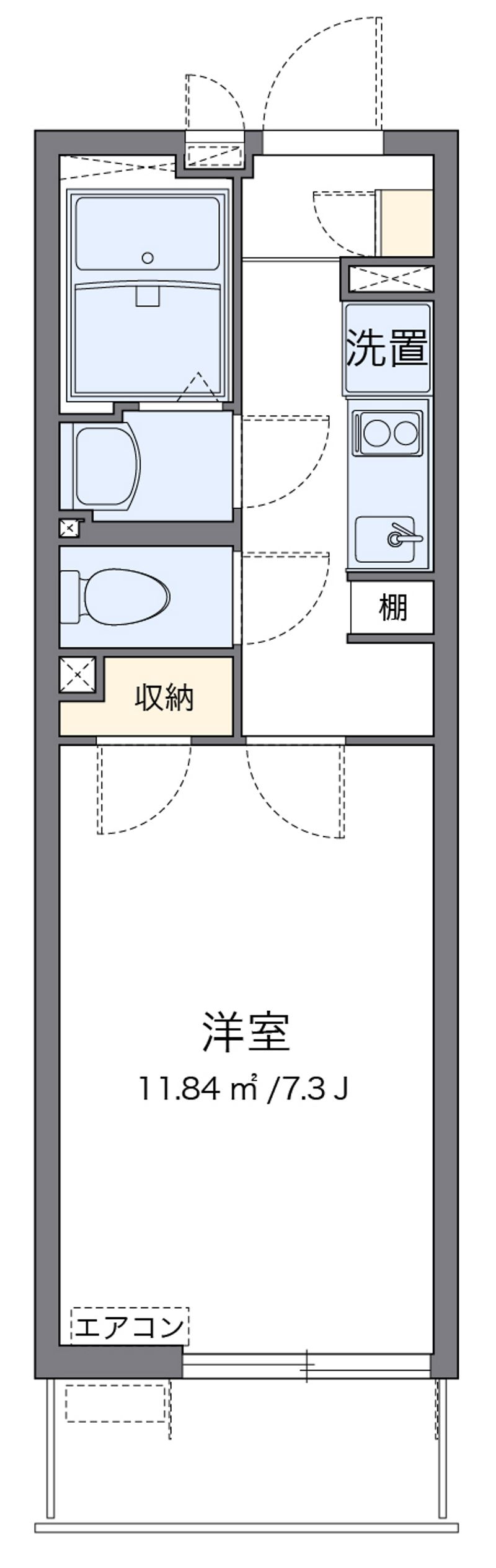 クレイノ城山Ⅲ 間取図