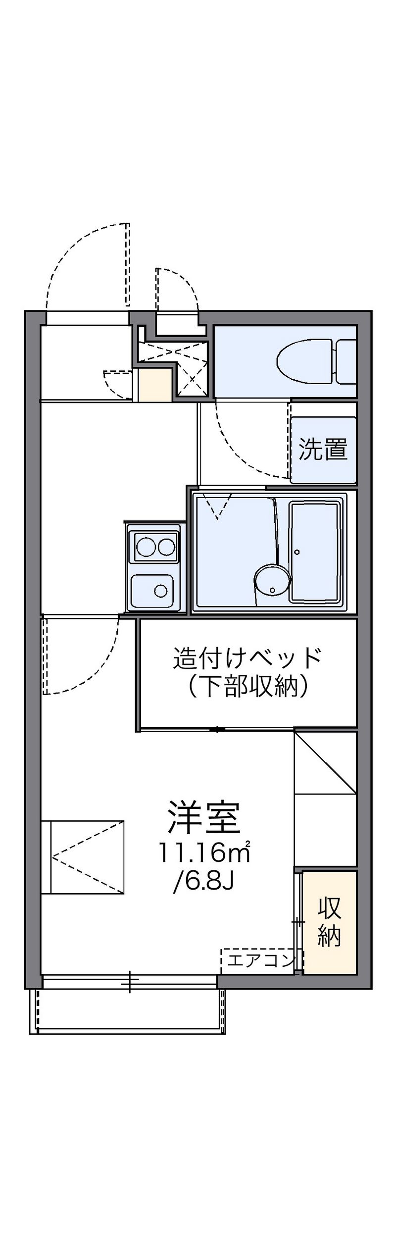 レオパレス嵯峨野 間取図