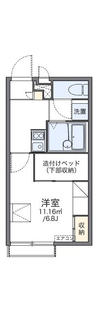 レオパレス嵯峨野 間取り図