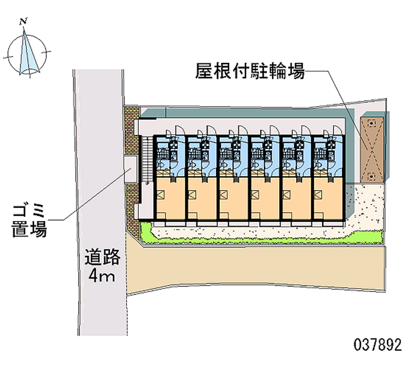 レオパレスクレセント山越 区画図