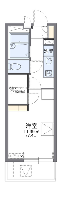 レオパレスフィールド　Ⅲ 間取り図