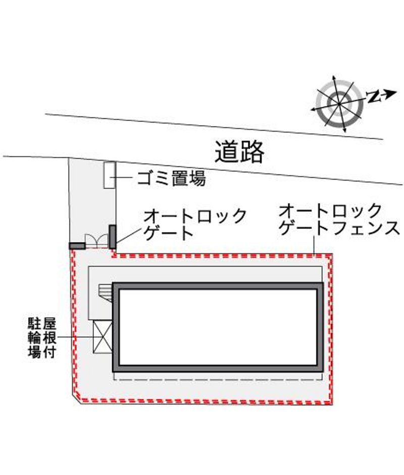 レオパレスフーカ西町 配置図