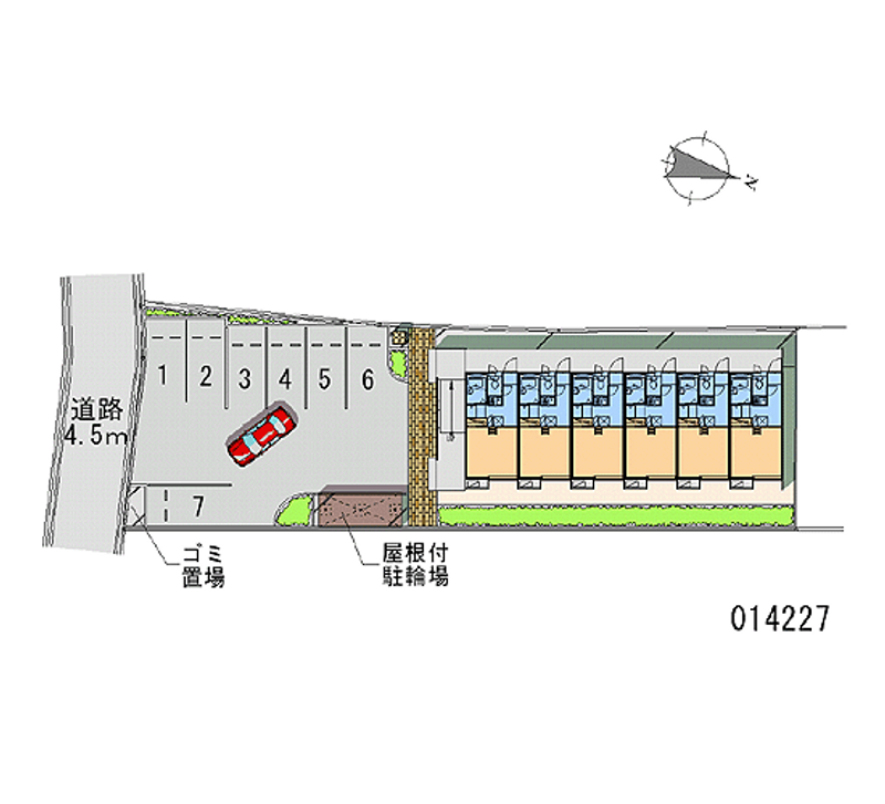 レオパレス豊中南 月極駐車場