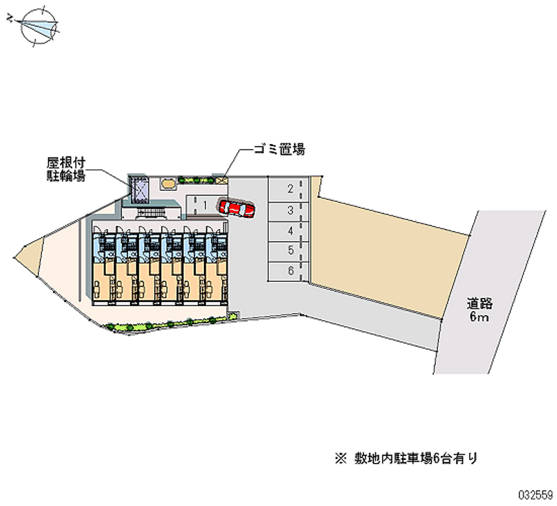 レオパレスなのはな 月極駐車場