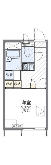 レオパレスエメラルドグリーン 間取り図