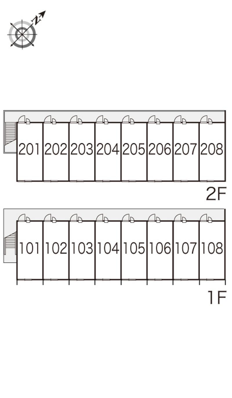 レオパレス２００１ 間取配置図