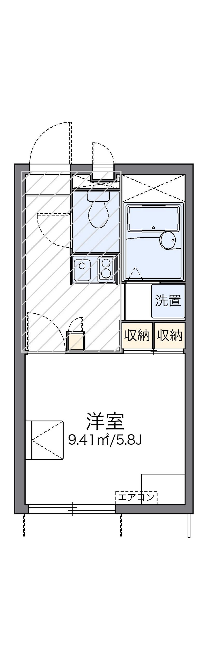レオパレスアクアグレイス和光 間取り