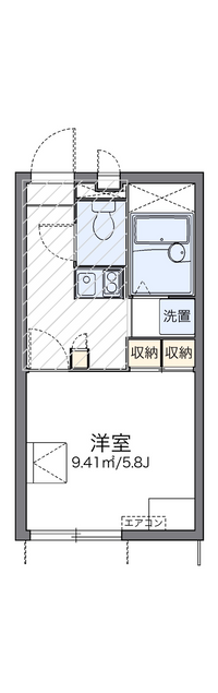 レオパレスアクアグレイス和光 間取り図