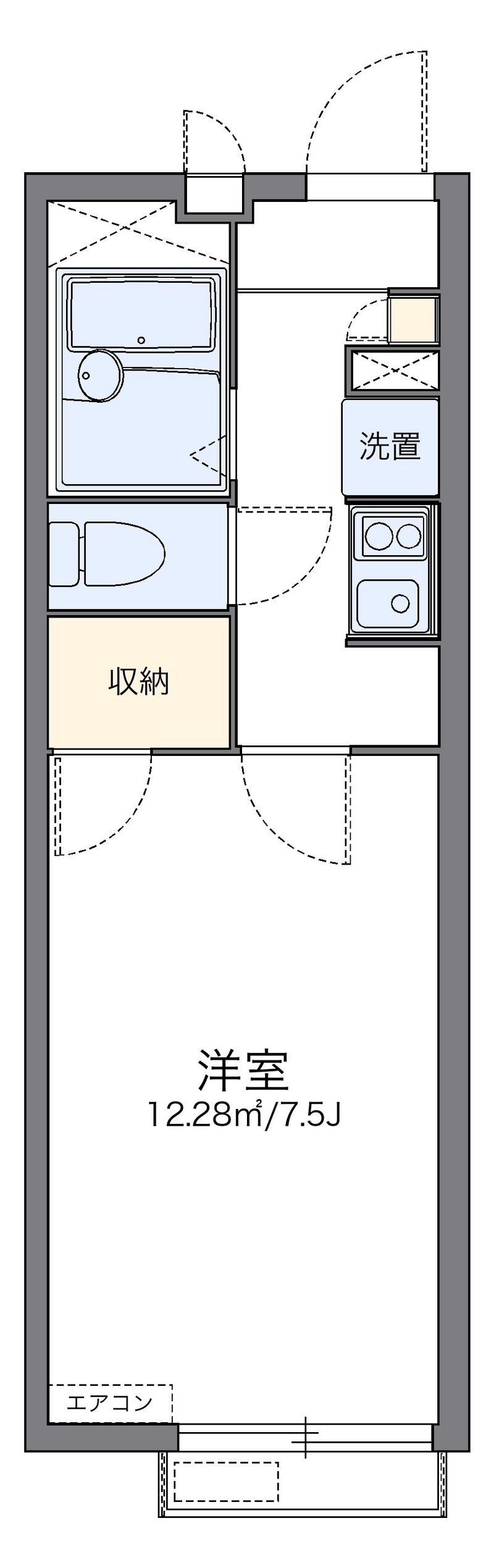 レオパレス和泉 間取図